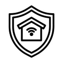 A home within a shield icon 