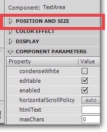 Adjust the Size of the Text Area Adobe Animate Flash