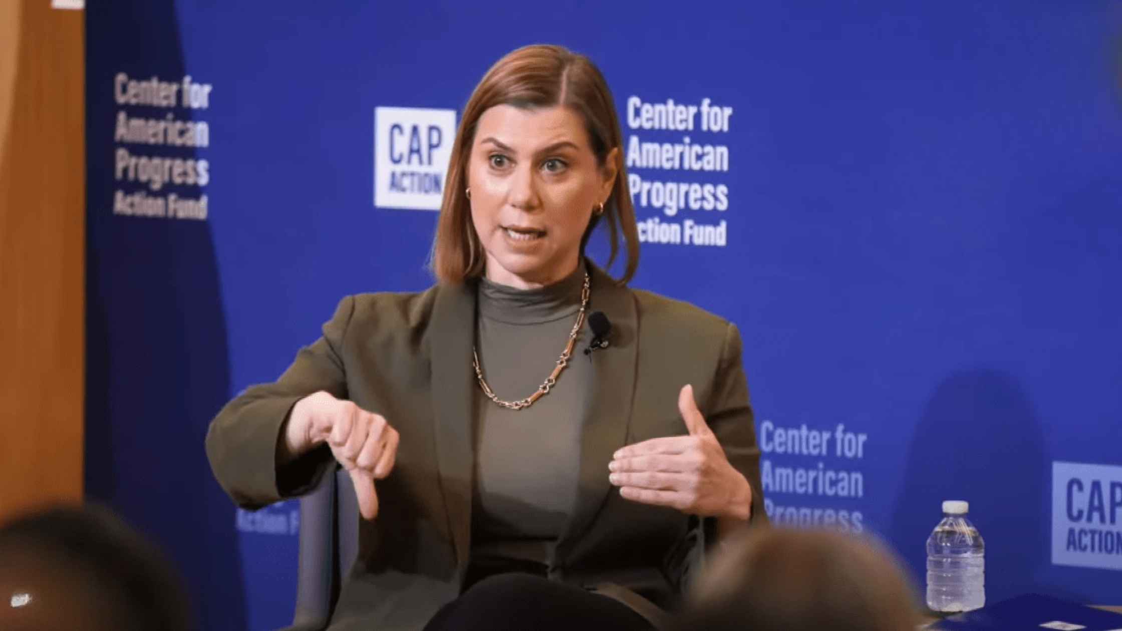 Slotkin Speaks in Forum Discussion