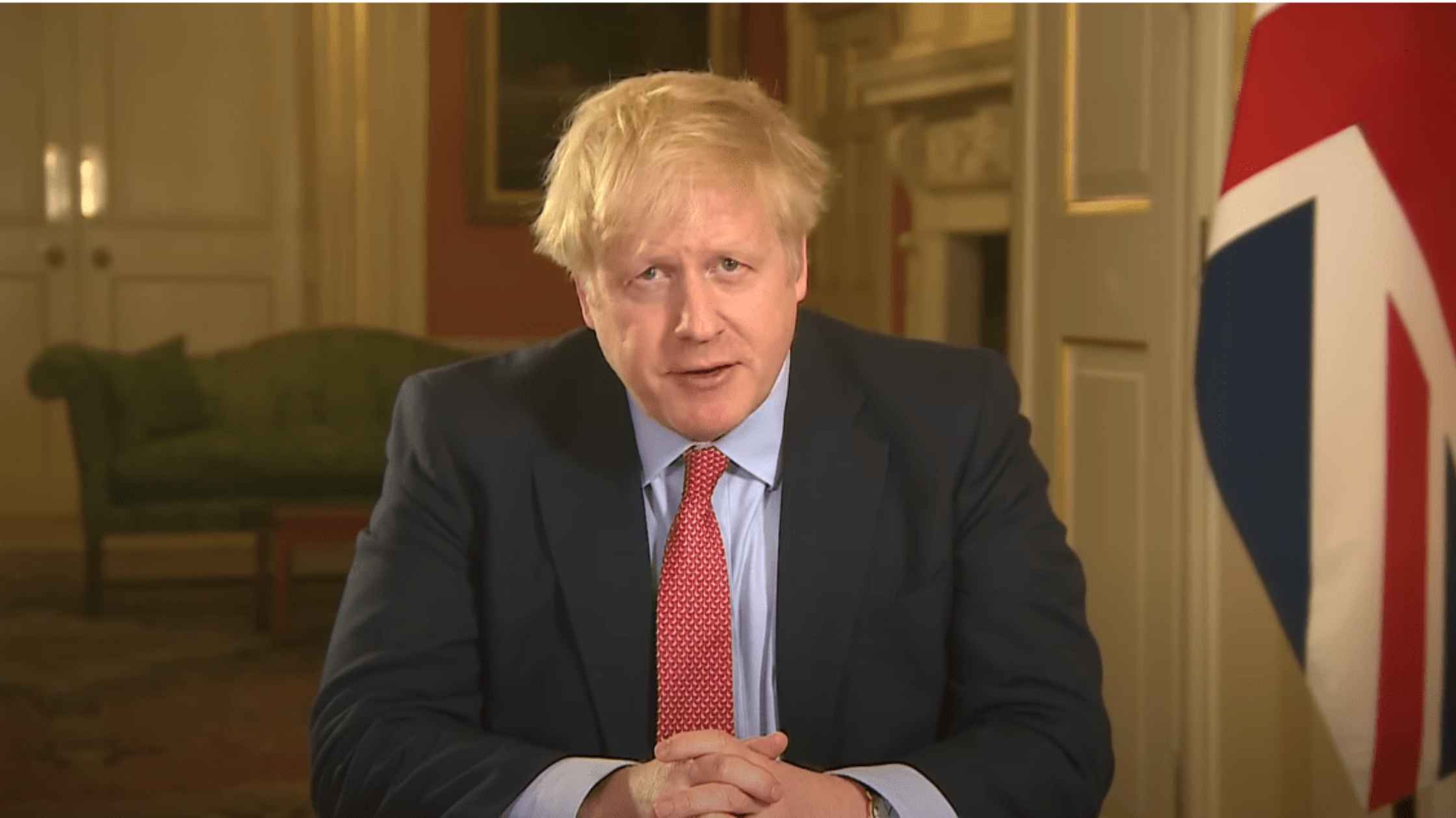 Boris Johnson speaks to the UK.