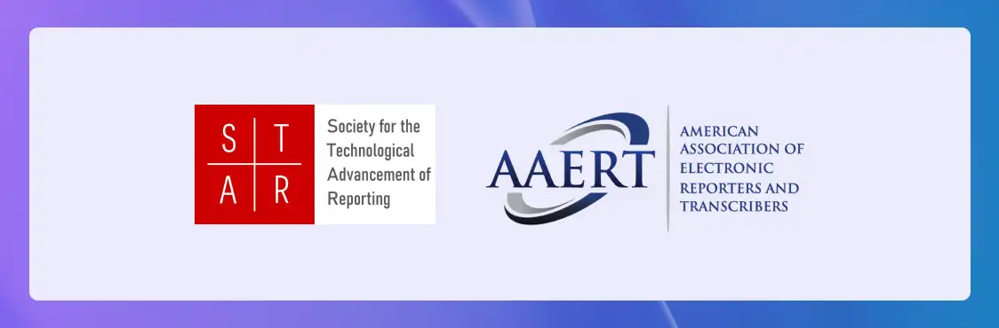 The logos for STAR and AAERT on a light purple background.