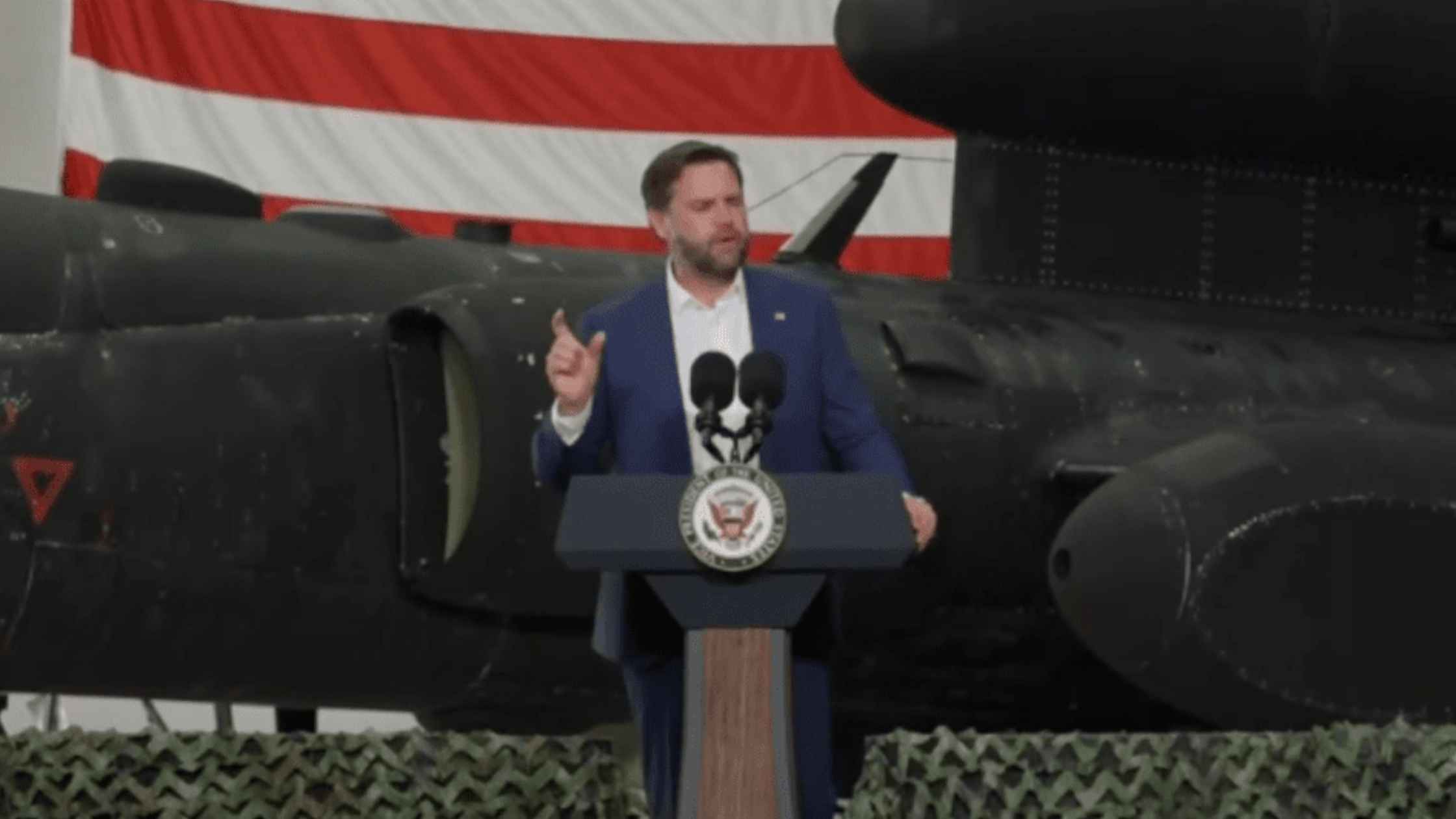 Vance at Royal Air Force Base