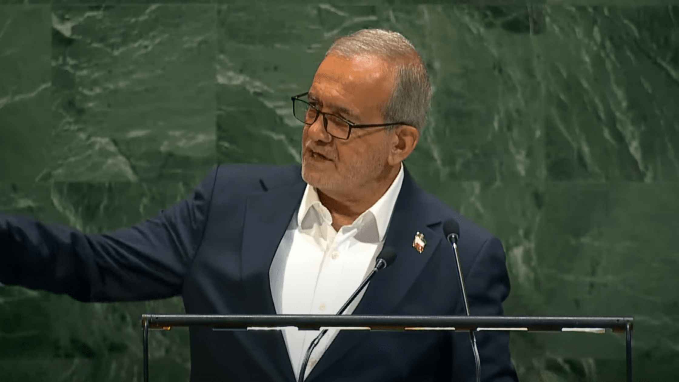 Masoud Pezeshkian Speaks to U.N.