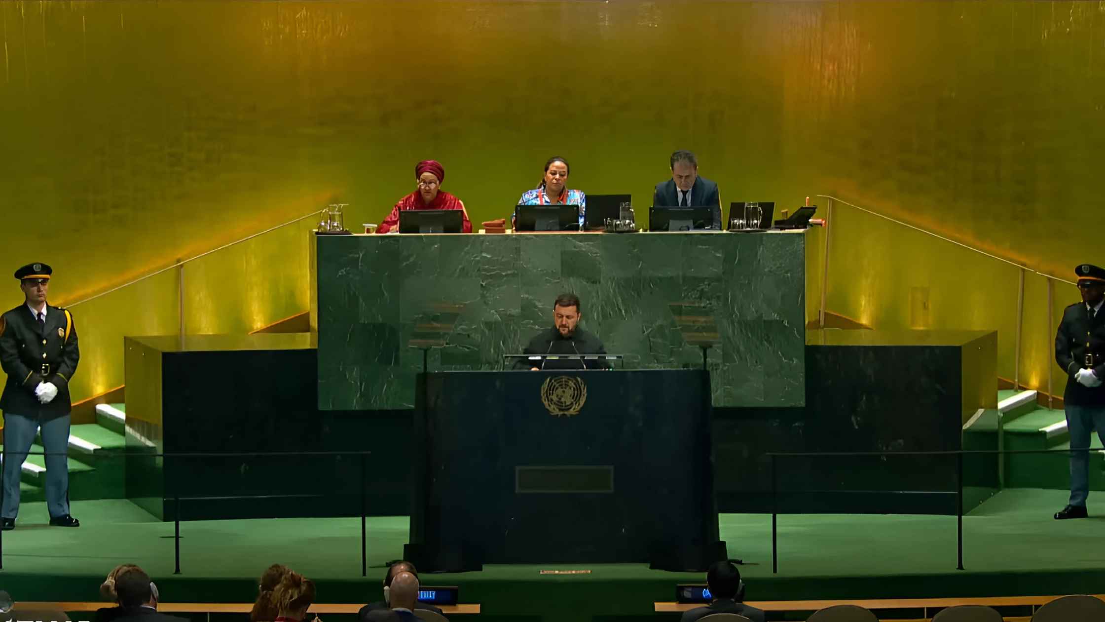 Volodymyr Zelenskyy Speaks to U.N.
