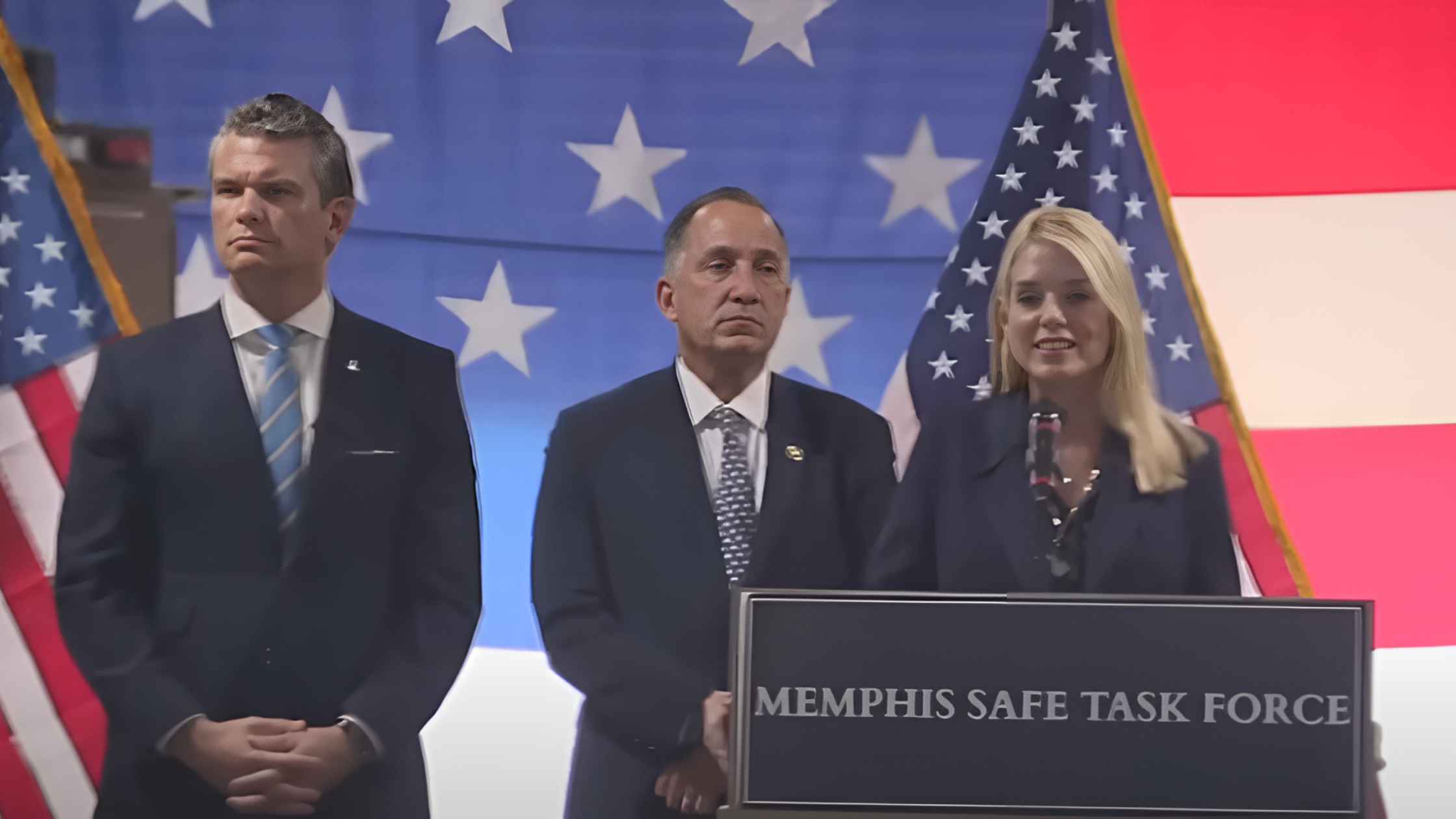 Hegseth And Bondi Address The Memphis Safe Task Force