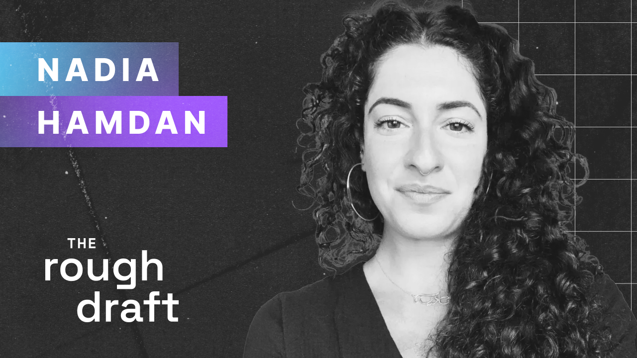 Professional headshot of team member Nadia Hamdan smiling against neutral background for staff bio