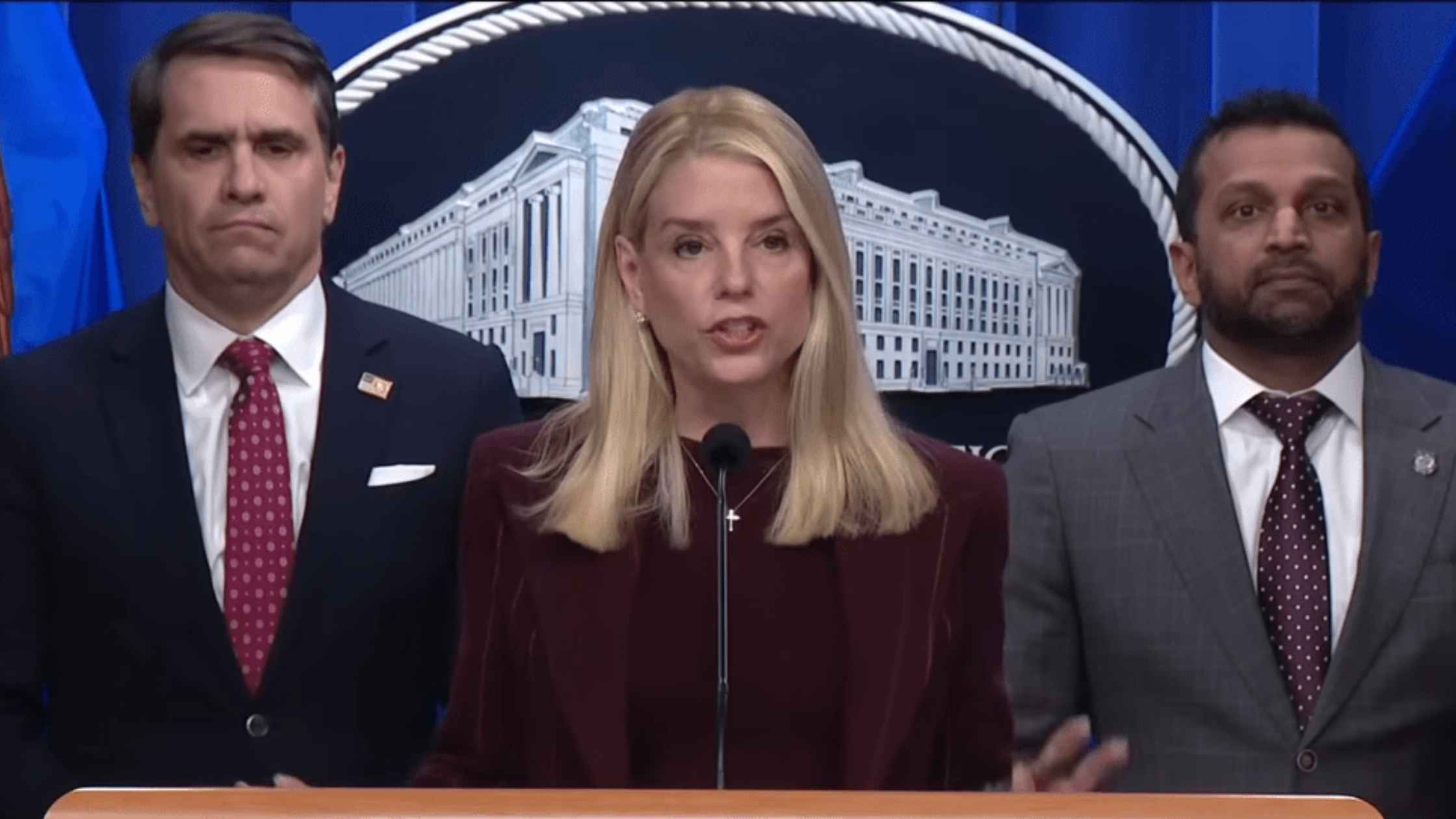 Bondi & Patel Announce Law Enforcement Action