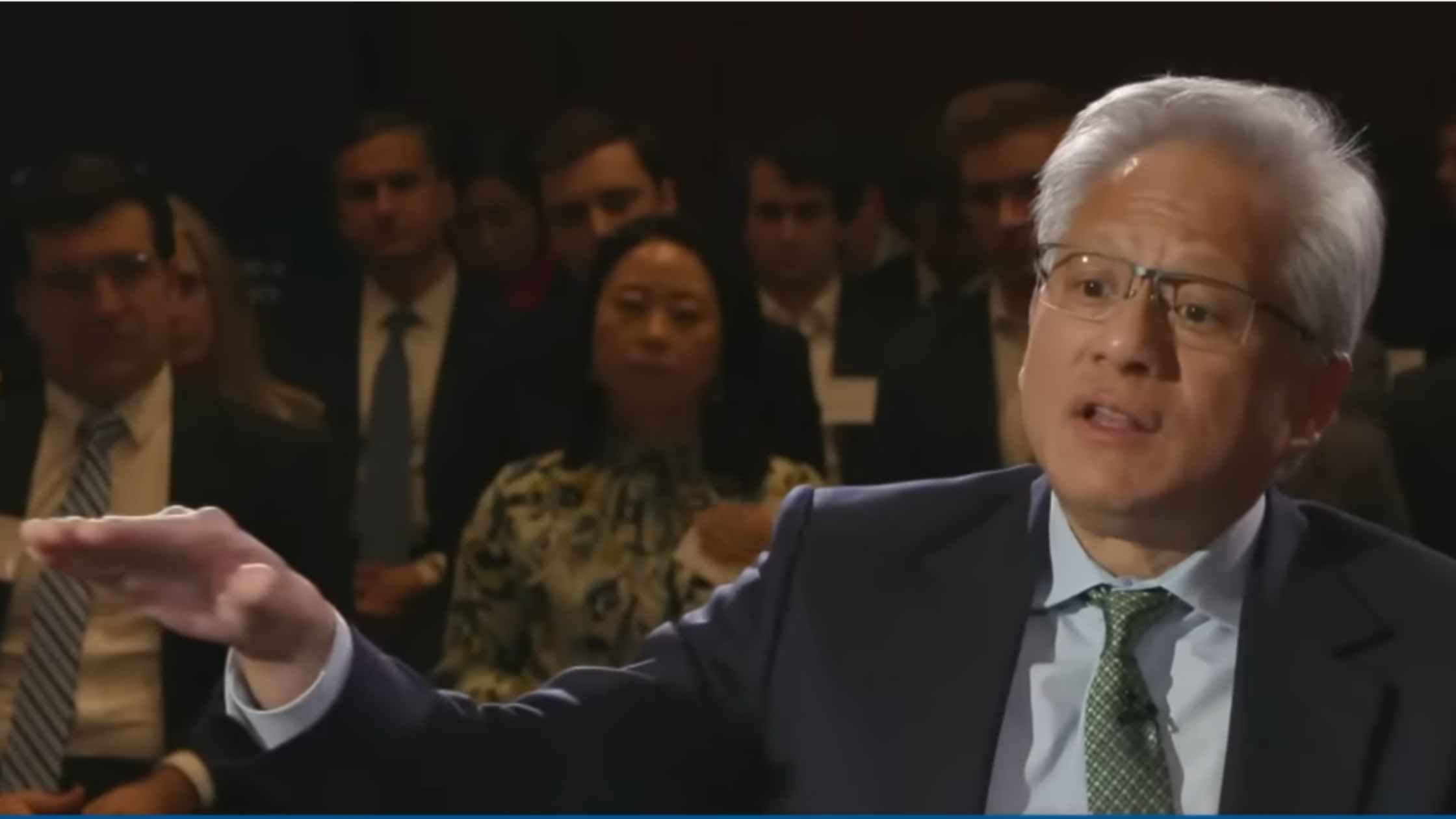 Jensen Huang speaks to John Hamre.