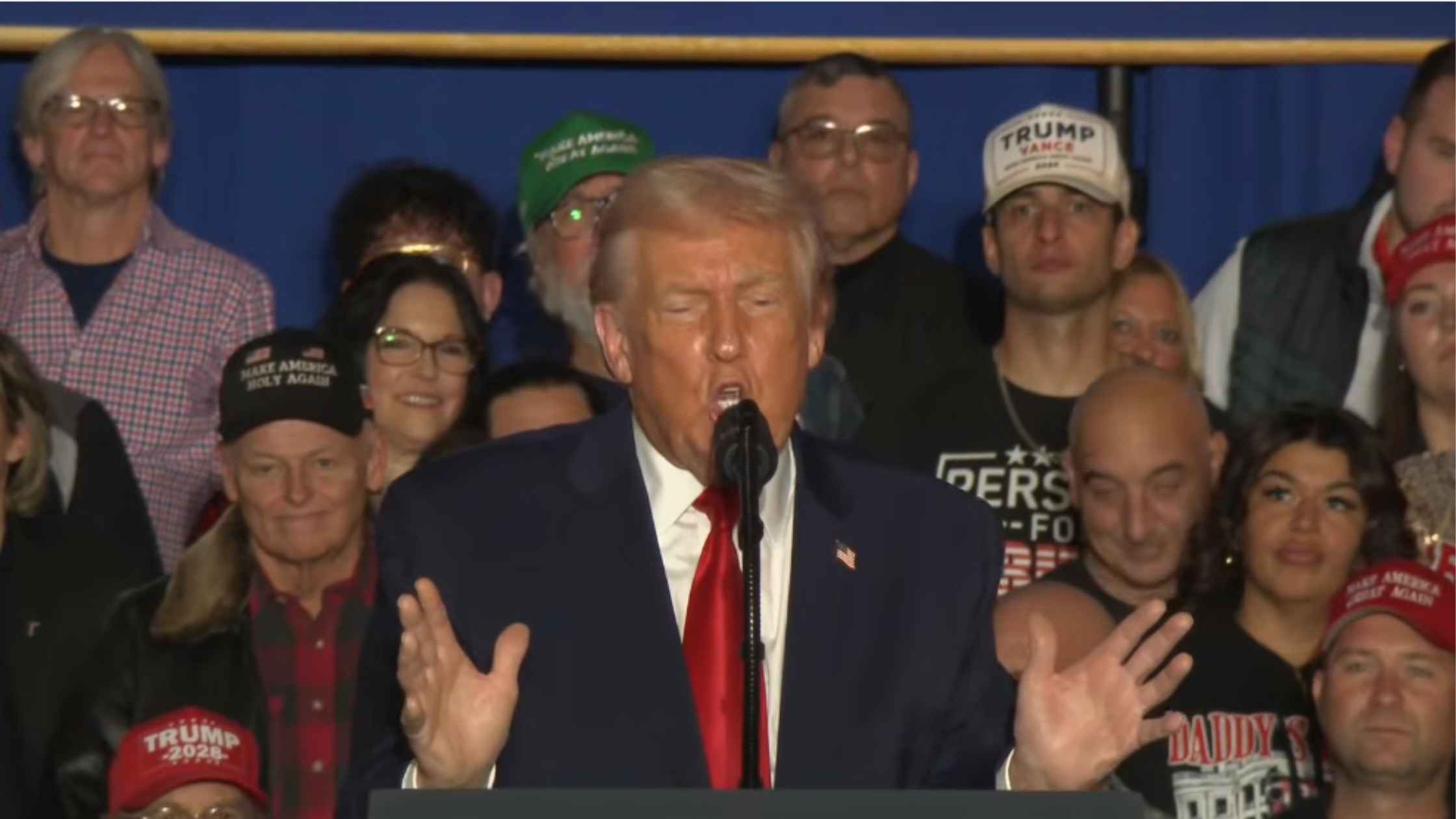 Trump Rally In Pennsylvania on 12/09/25