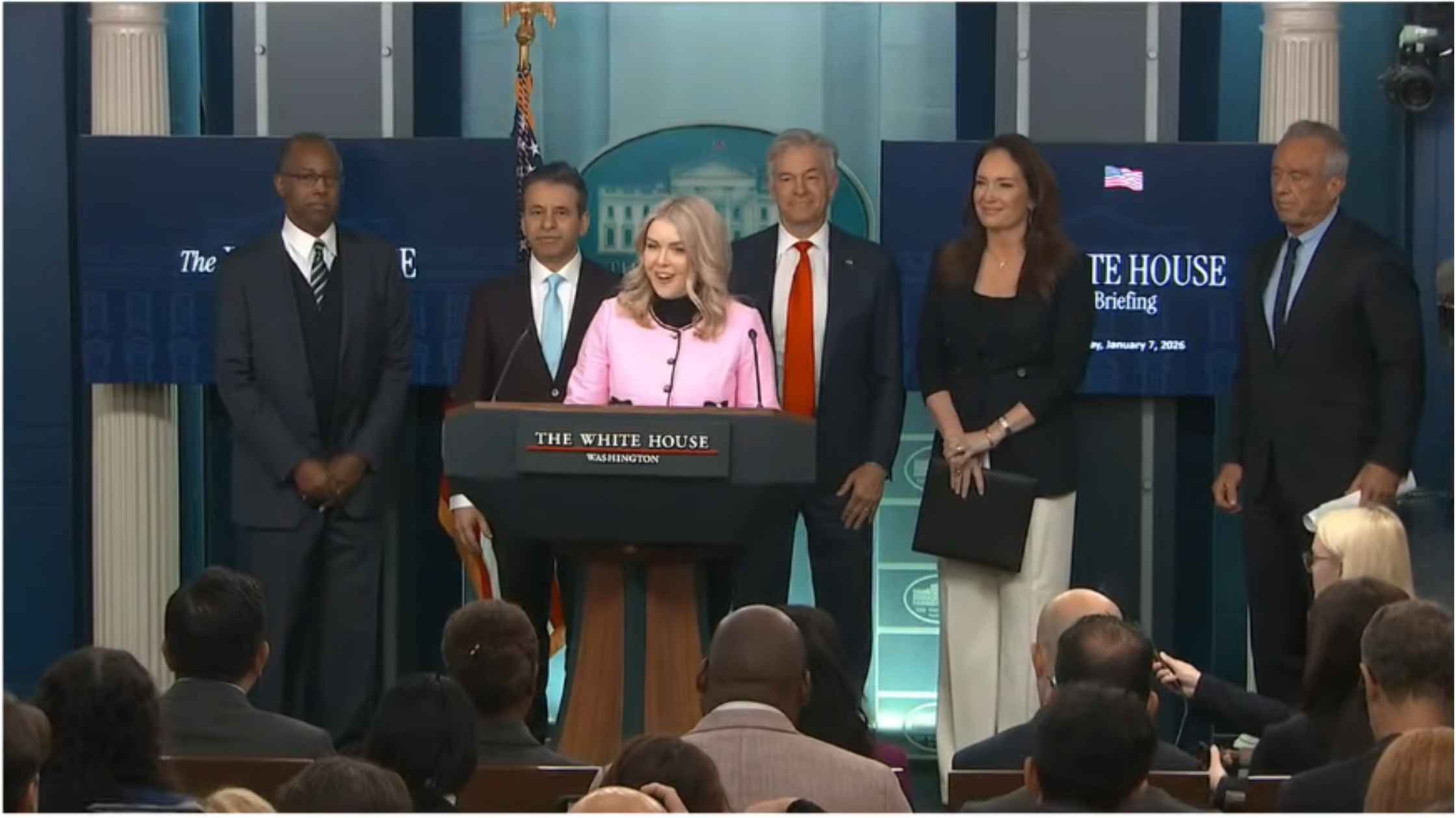 Karoline Leavitt White House Press Briefing on 1/07/26