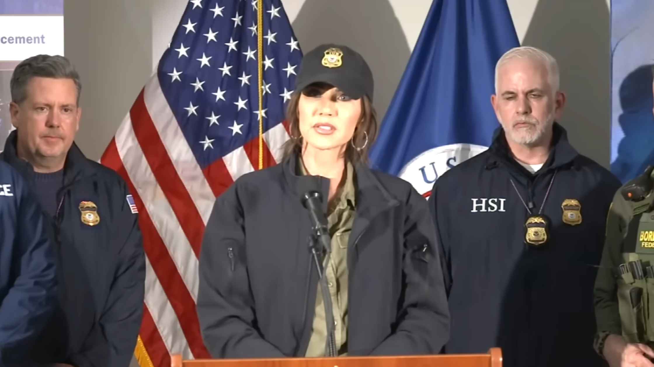 Noem Speaks on Minnesota ICE Shooting