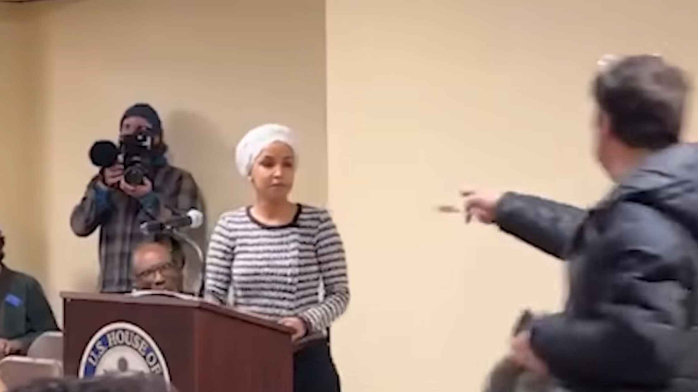 Ilhan Omar Accosted at Town Hall