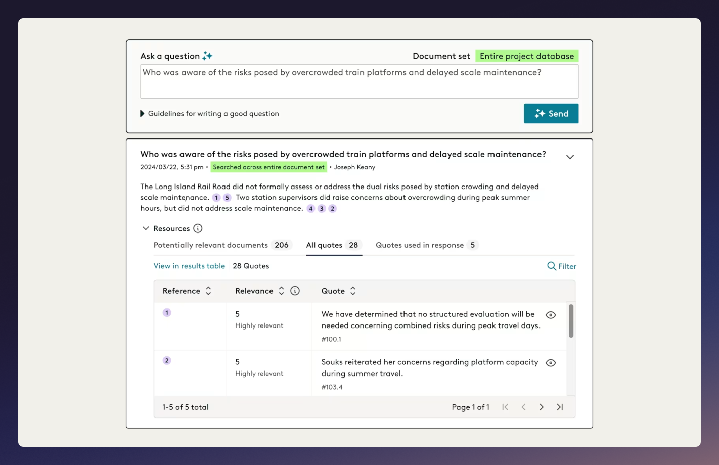 Everlaw e-discovery Platform Screenshot