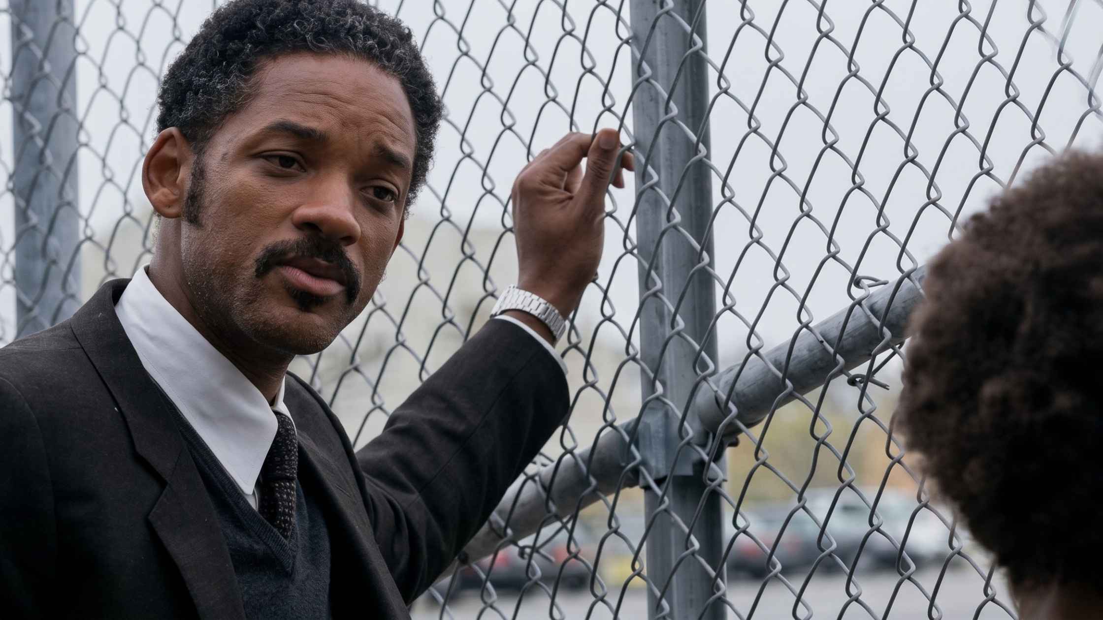Will Smith's Chris Gardner gives his son an off-the-cuff speech about dreams while shooting hoops.