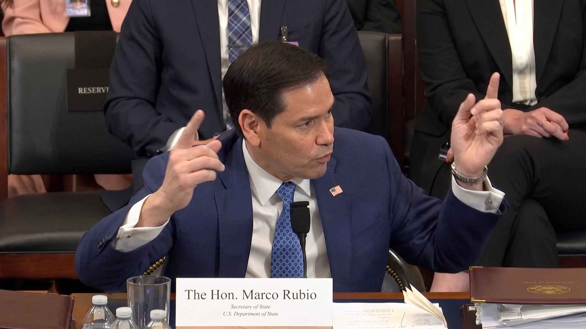 Secretary of State Marco Rubio testifies before the House Foreign Affairs Committee on the State Department's 2027 budget request.