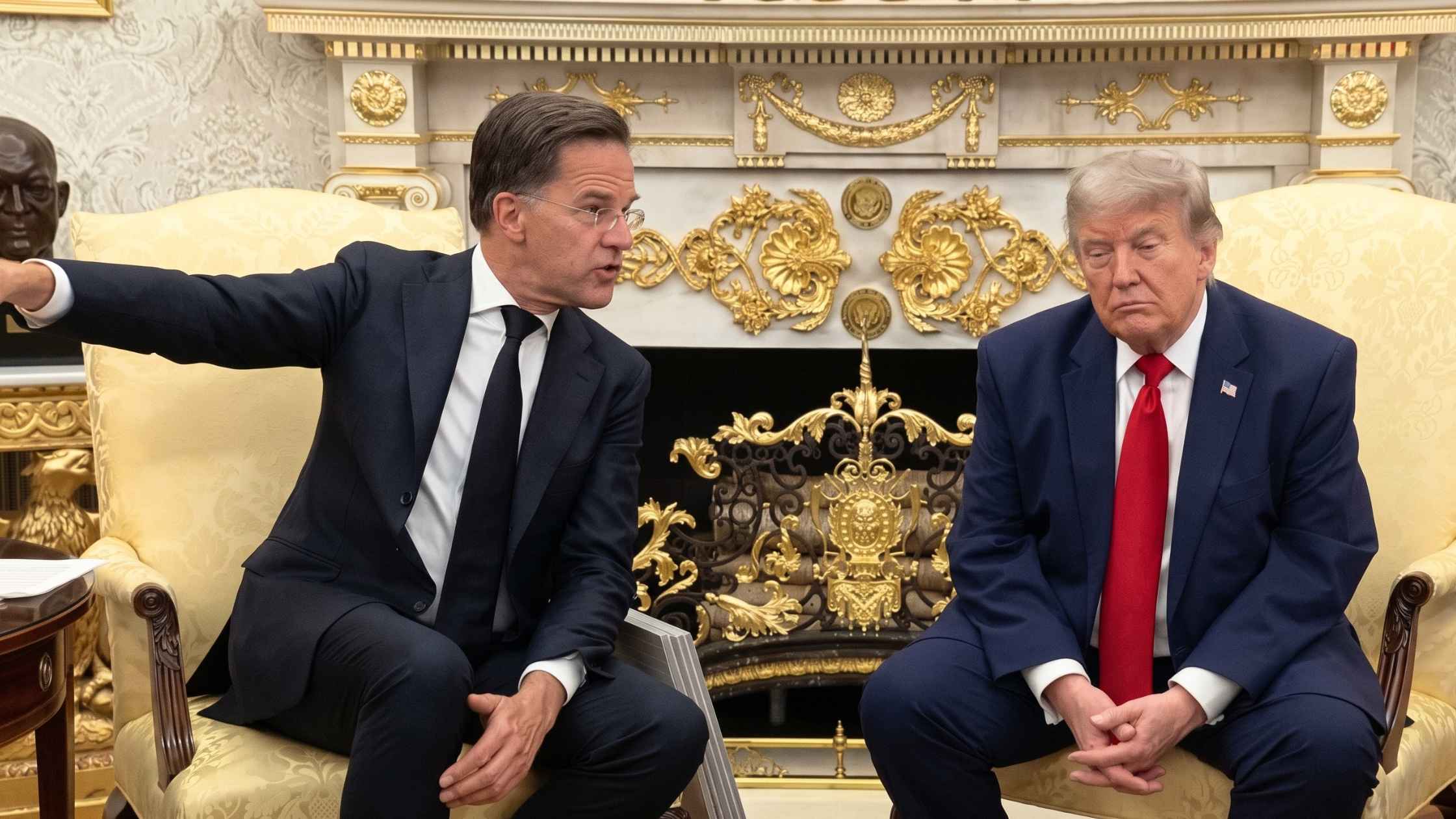 Mark Rutte at the White House 