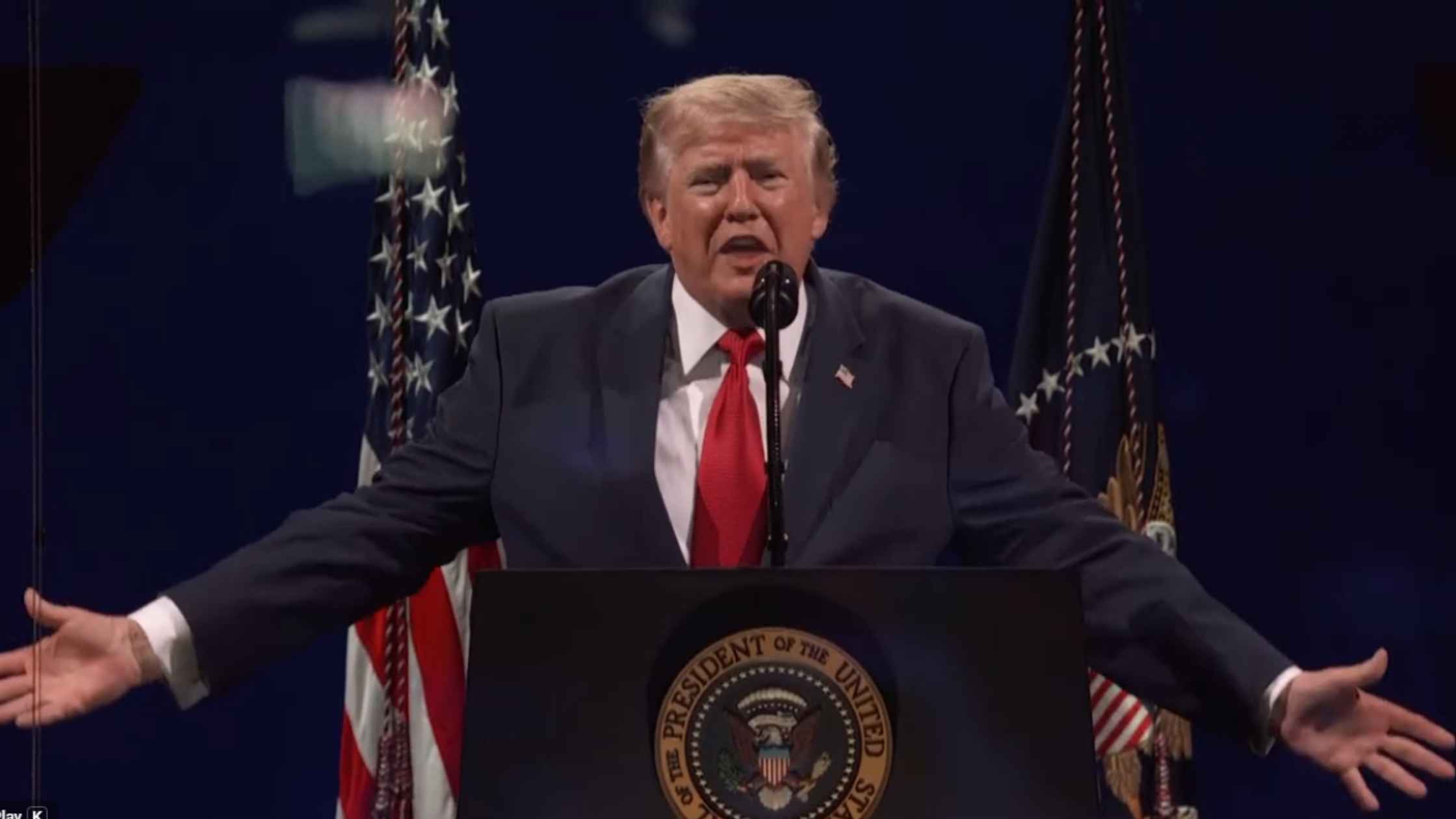 Donald Trump delivers the keynote address at America 250.