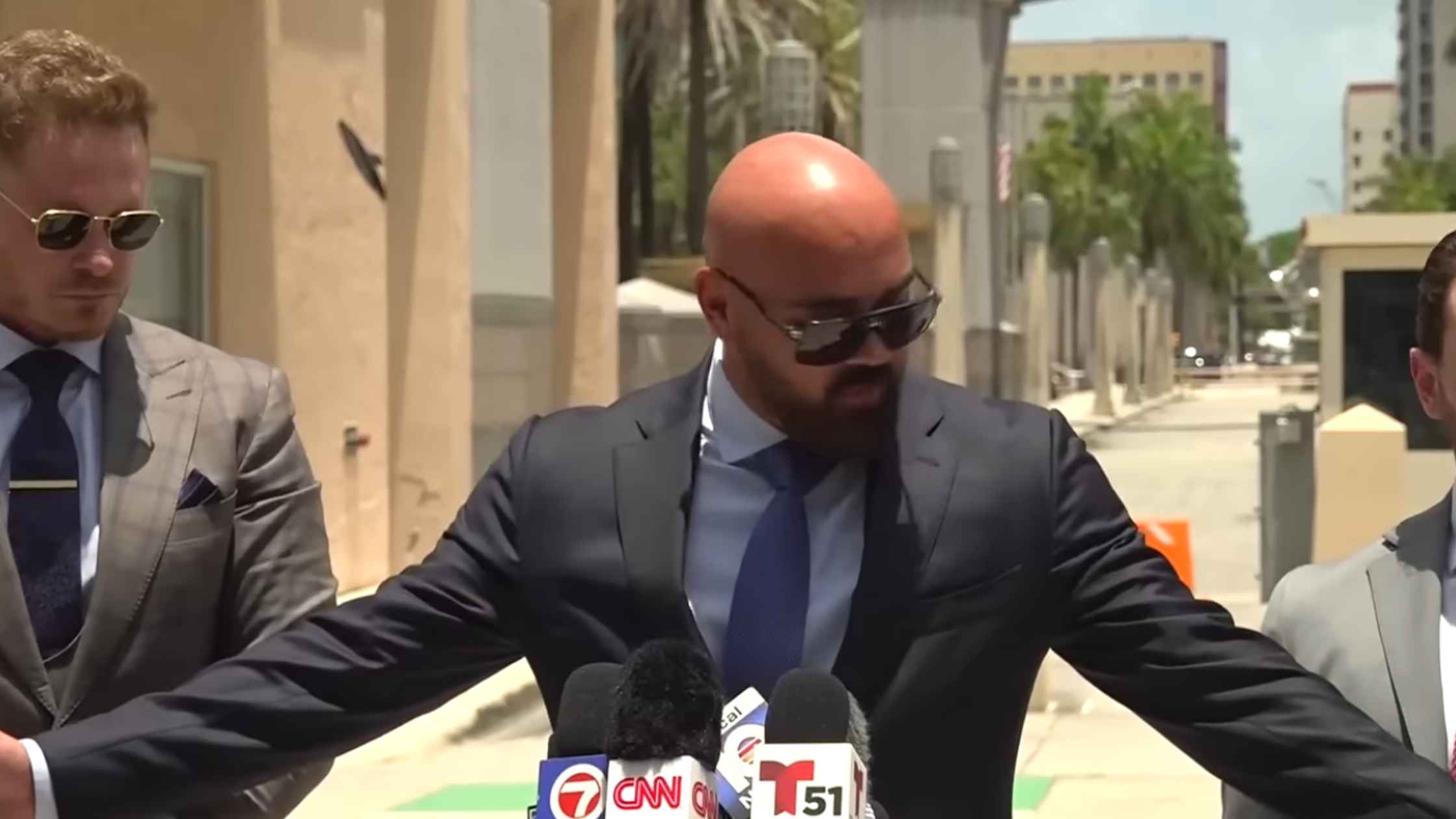 Tate Attorney Speaks to Press