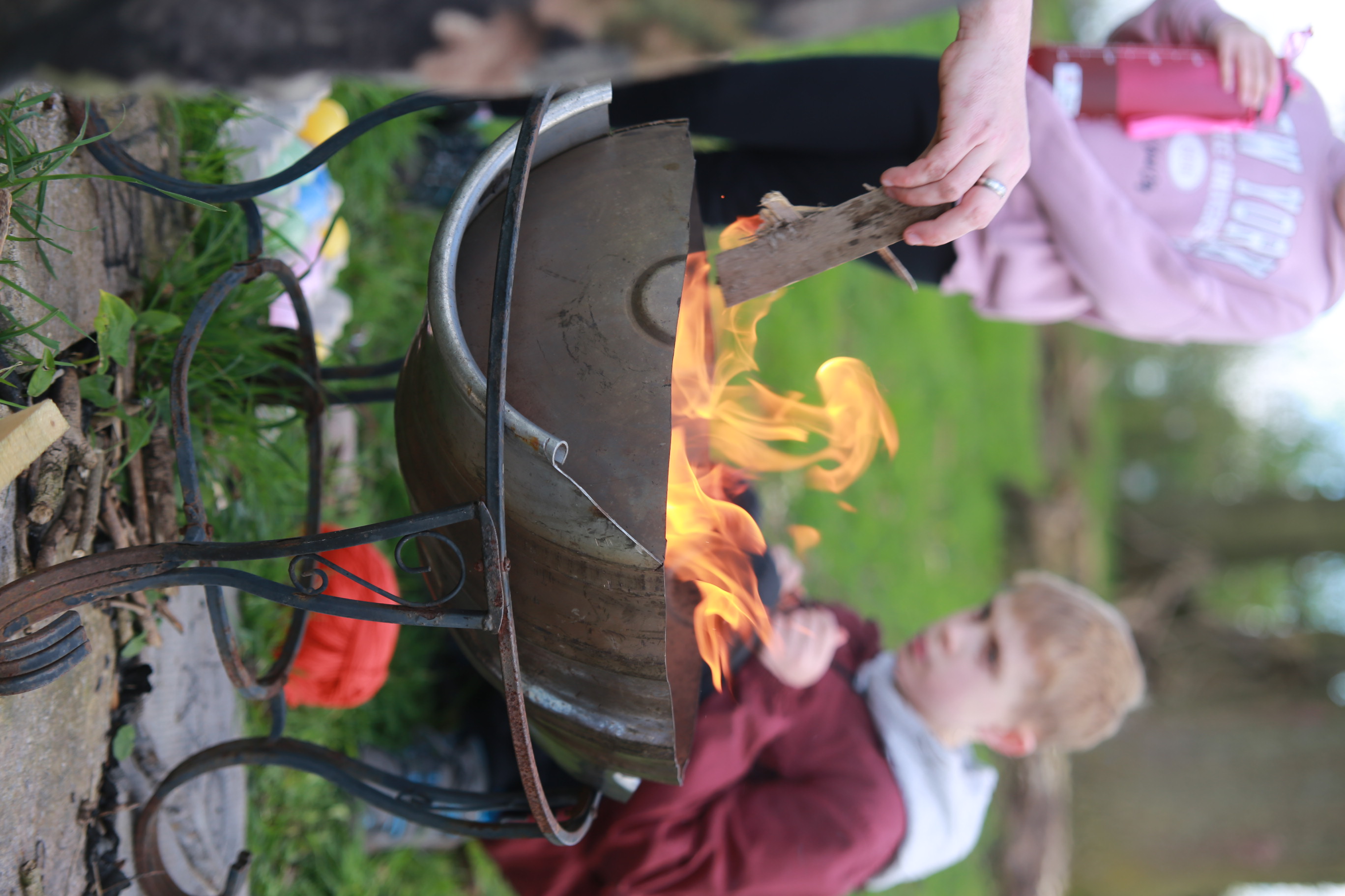 Children learning skills at fordhall farm