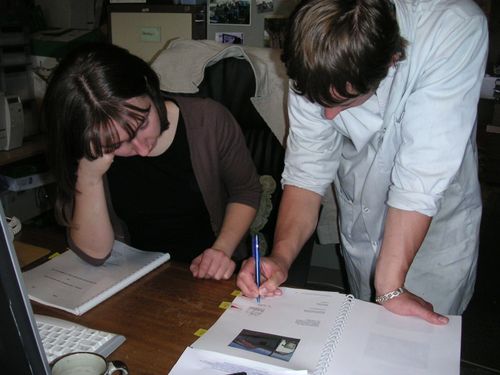 Charlotte and Ben Hollins signing tenancy in 2006