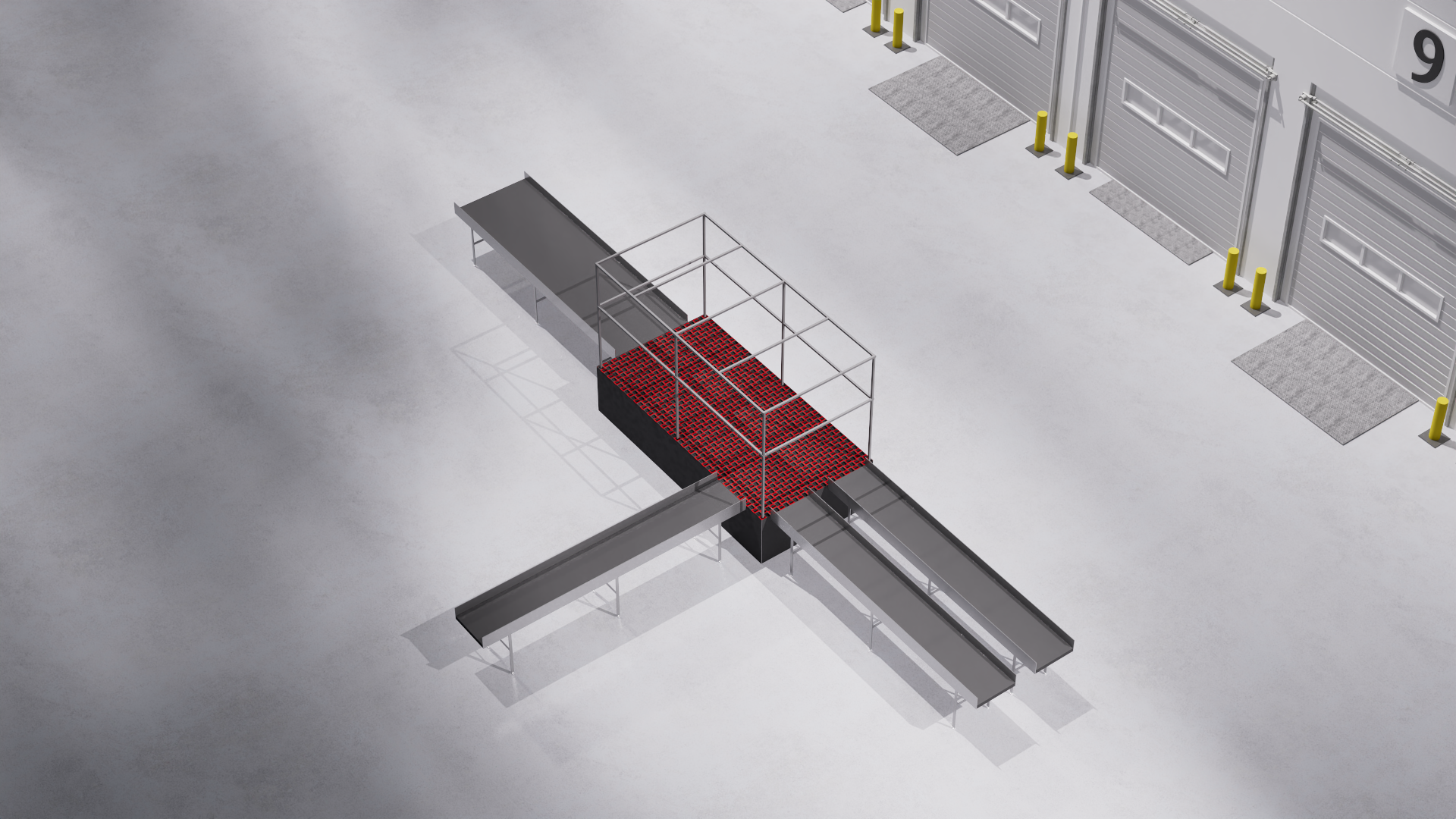 Phase 2 — same footprint with robot infeed