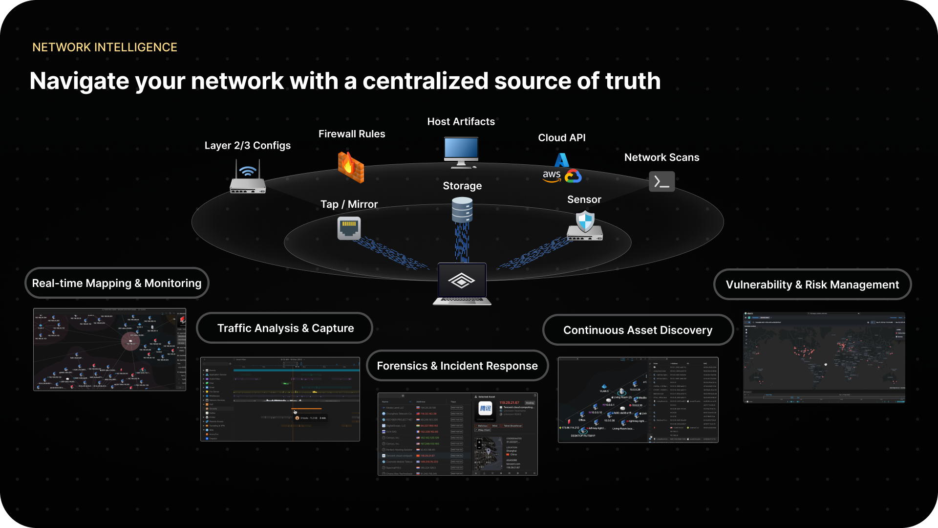 Passive and agentless visibility across IT, OT, and defense environments from a single browser interface — 3D network topology visualization in Teleseer.