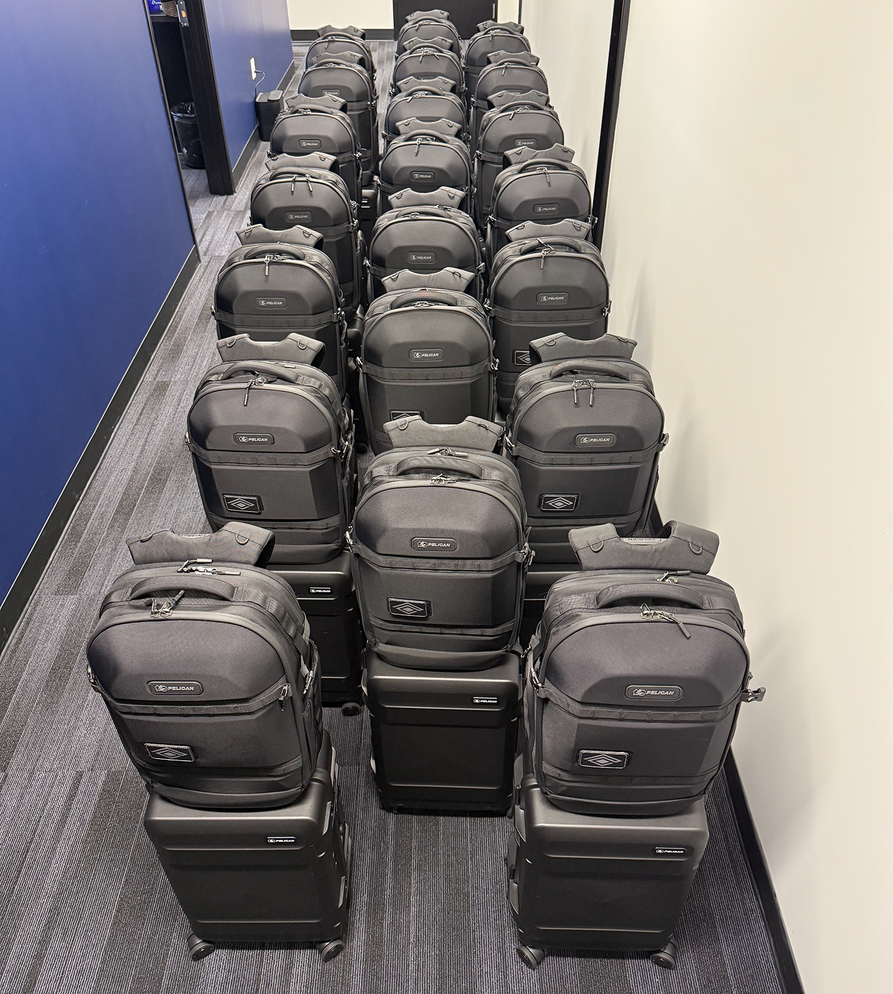 Teleseer Scout portable network analysis kit in a backpack and hard case.