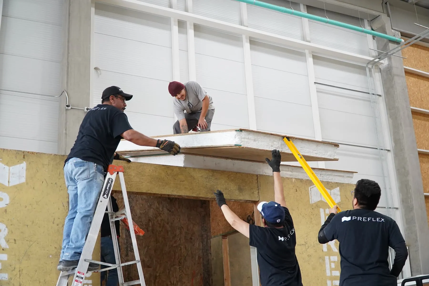 Construction demo with Structural Insulated Panels