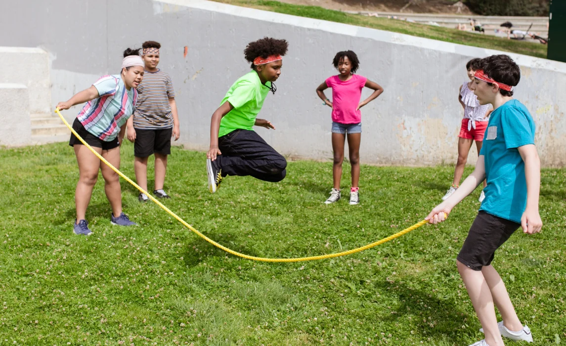 Kids playing in the park