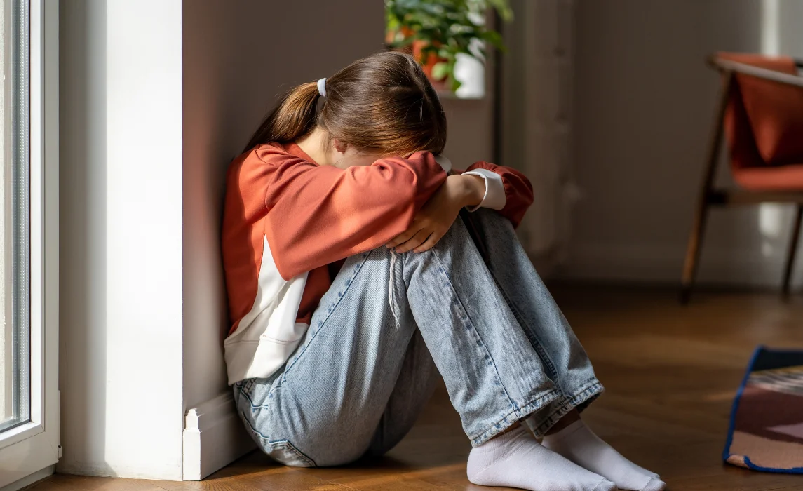 kid crying in the corner
