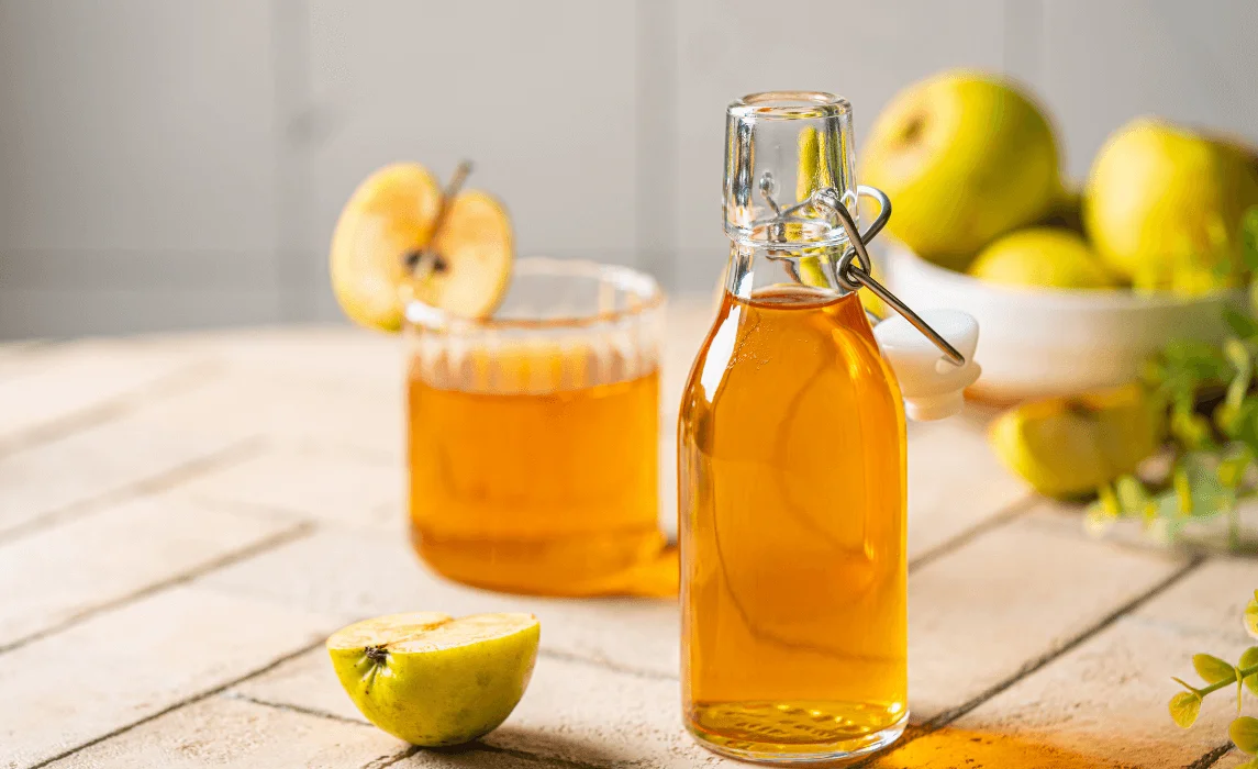 Apple Cider Vinegar Weed Killer closeup