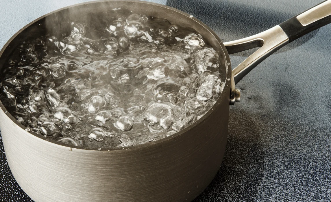 Boiling Water in pot