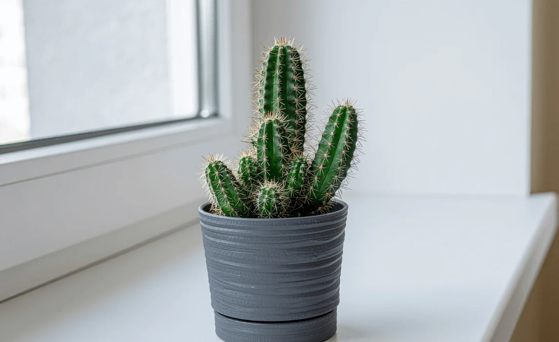 Cactus plant closeup