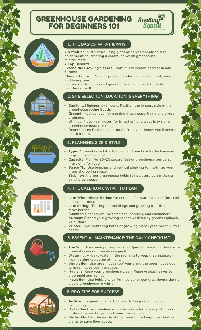 greenhouse gardening for beginners 101