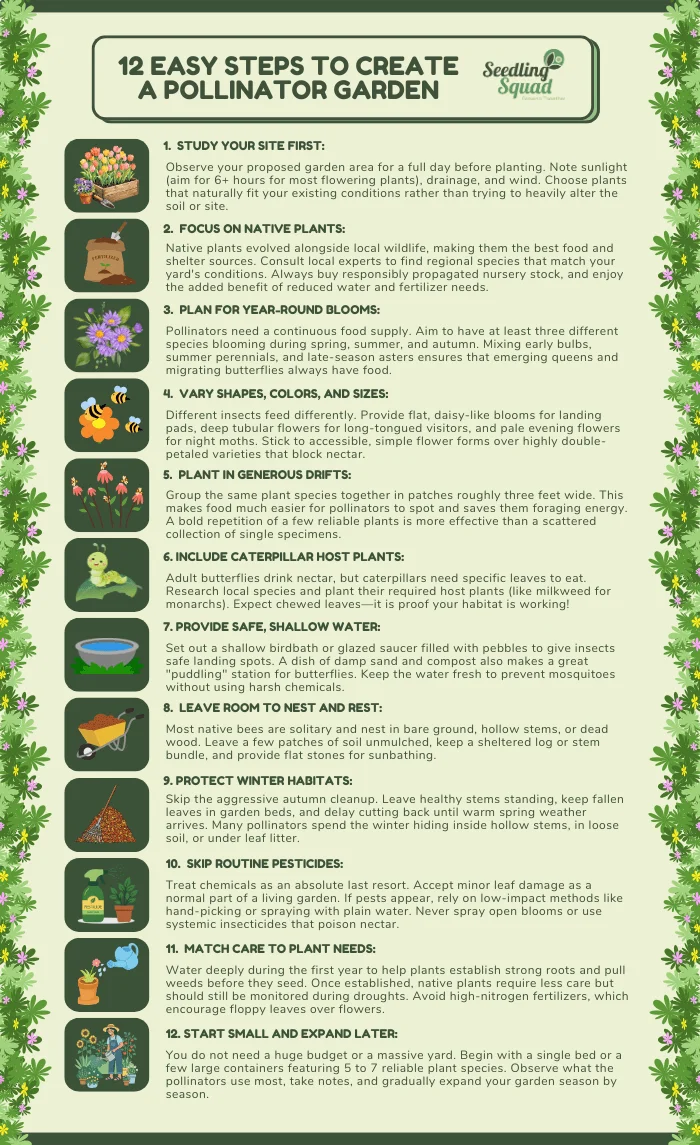 12 Easy Steps to Create a Pollinator Garden