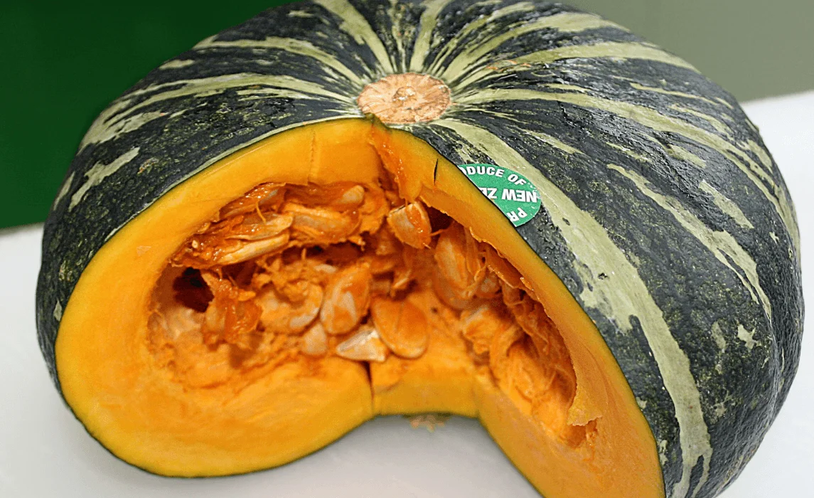 pumpkin that is cut open