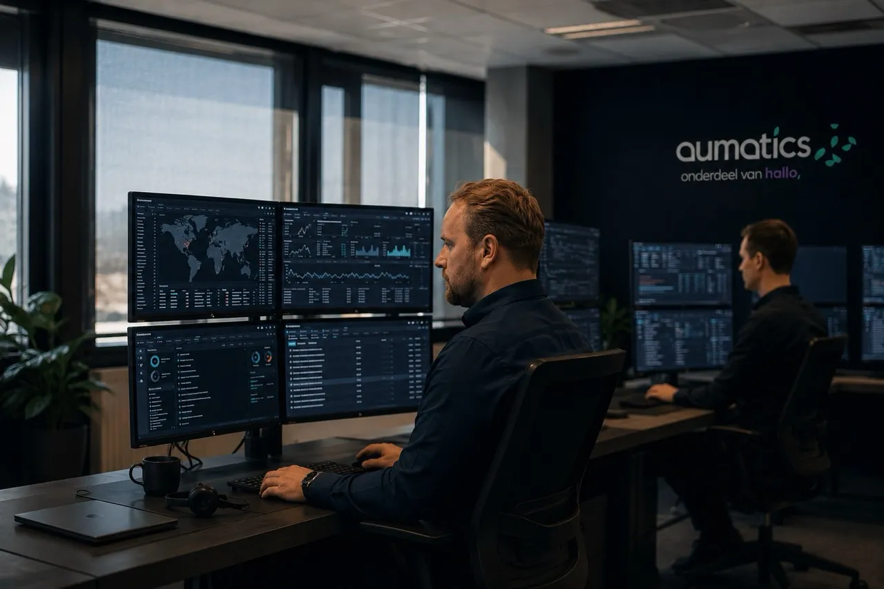 24/7 Security Operations Center van Aumatics voor continue security monitoring
