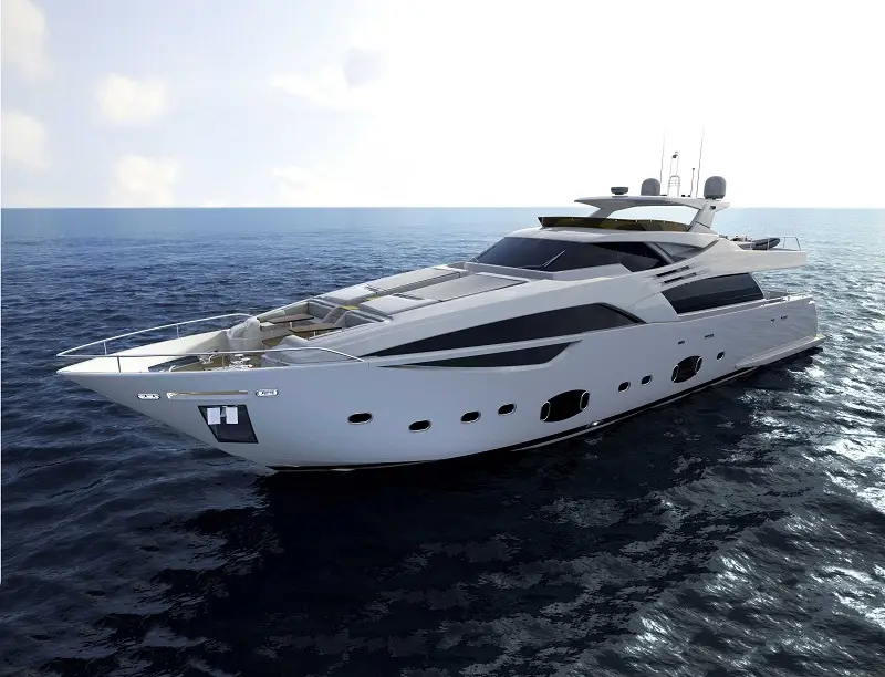View of the yacht’s exterior