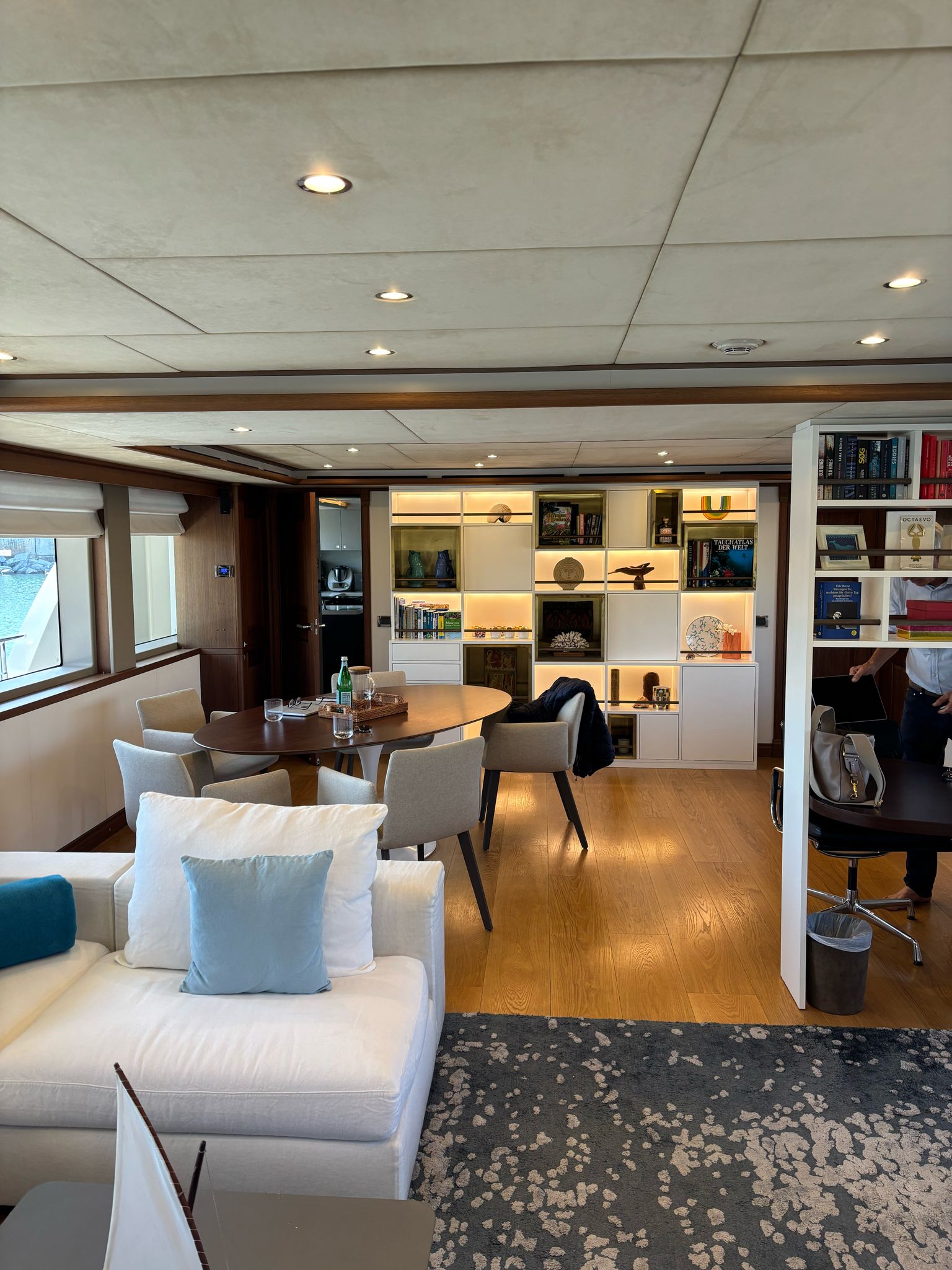 View of the yacht’s interior