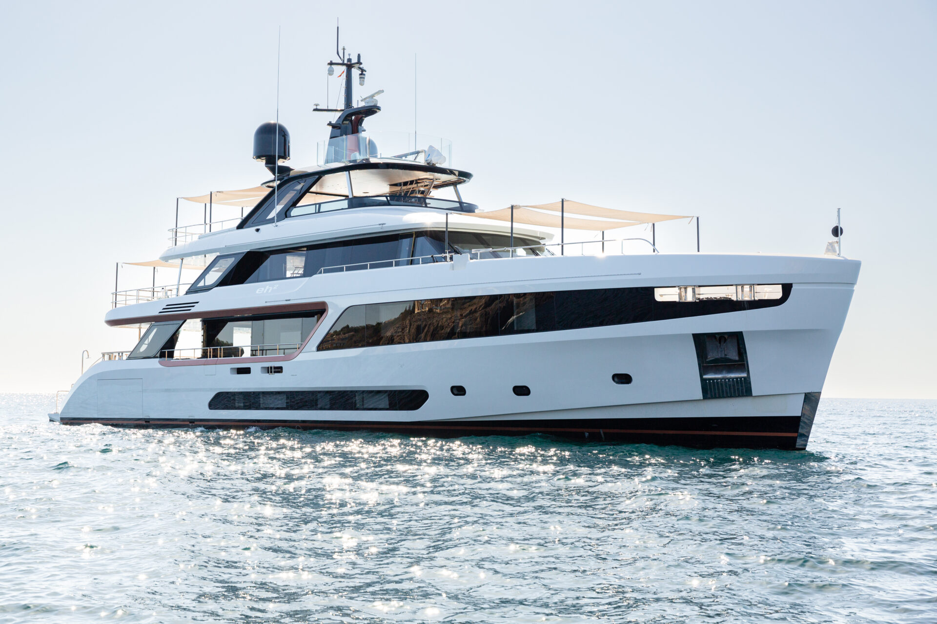View of the yacht’s exterior