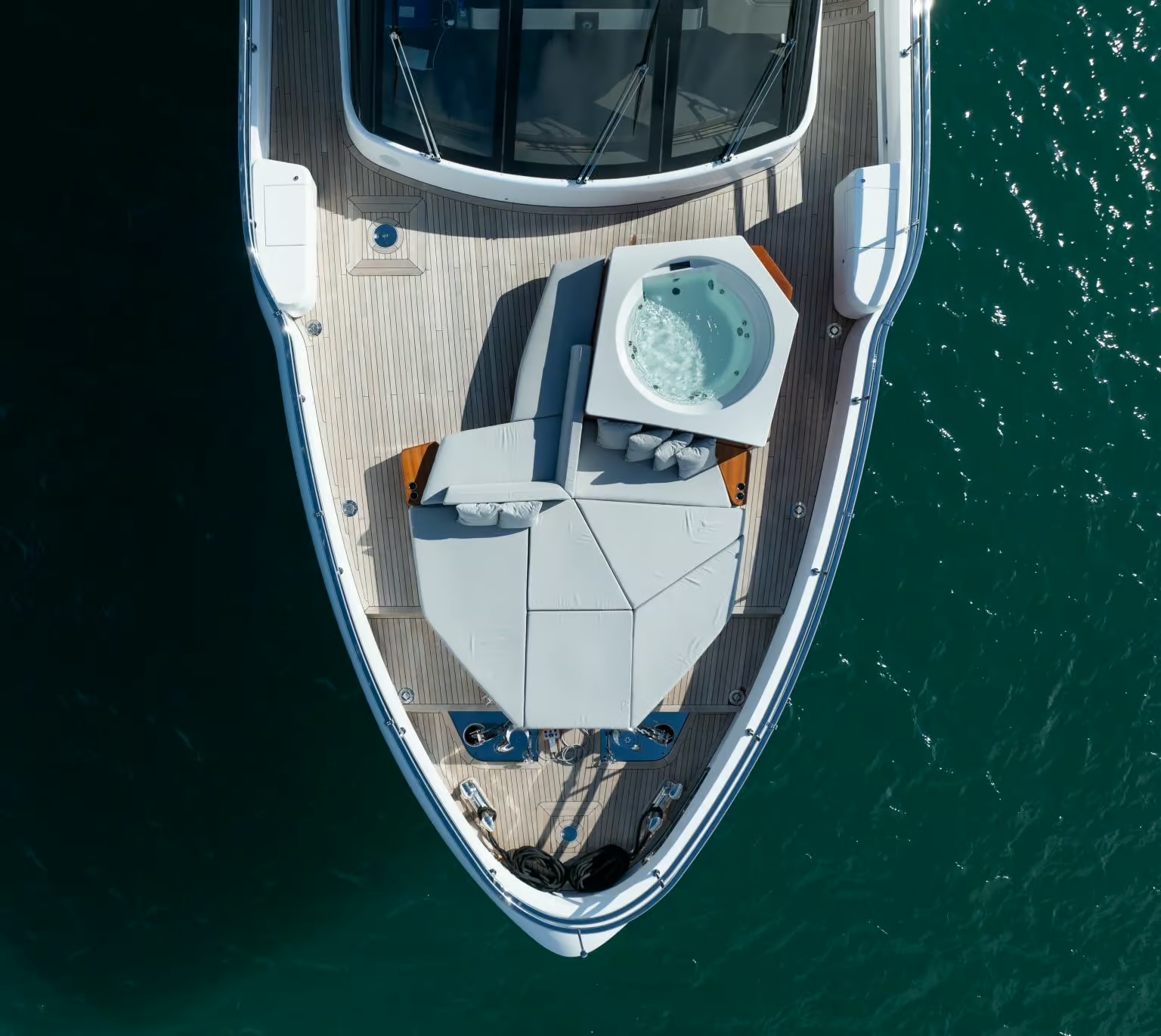 View of the yacht’s exterior