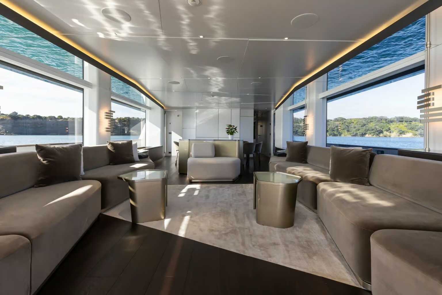 View of the yacht’s interior