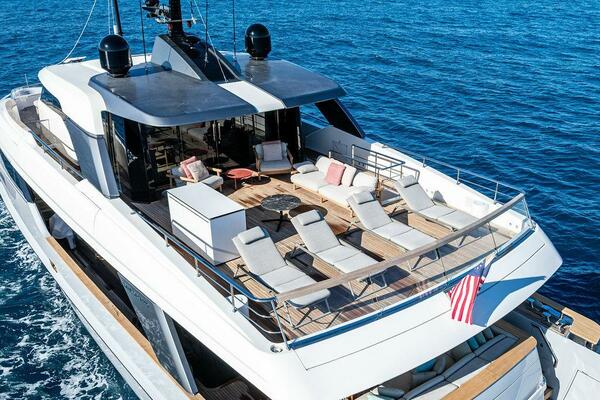 View of the yacht’s exterior