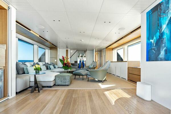 View of the yacht’s interior