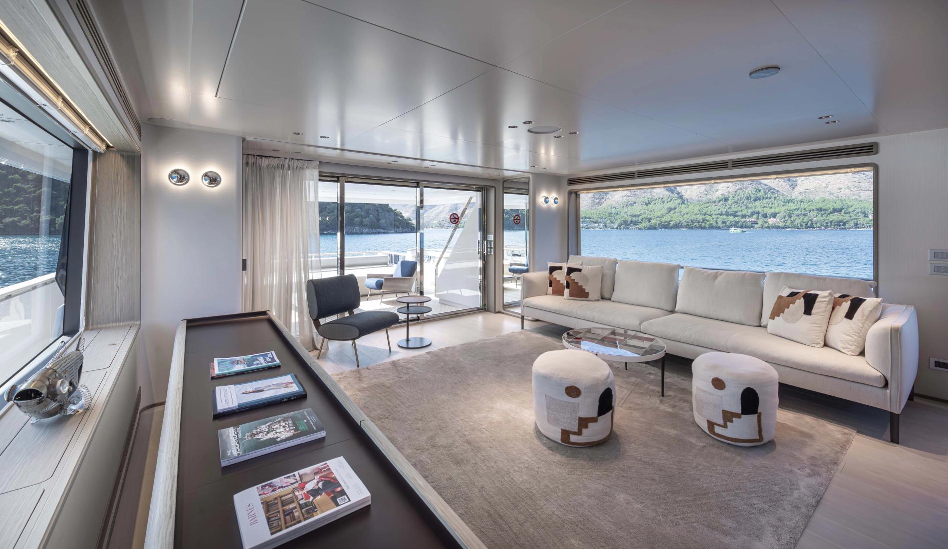 View of the yacht’s interior
