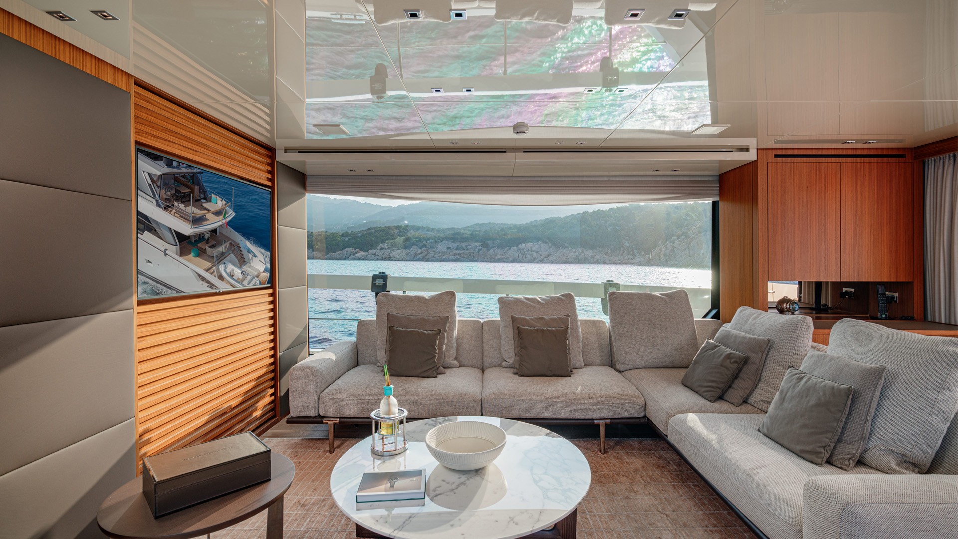 View of the yacht’s interior