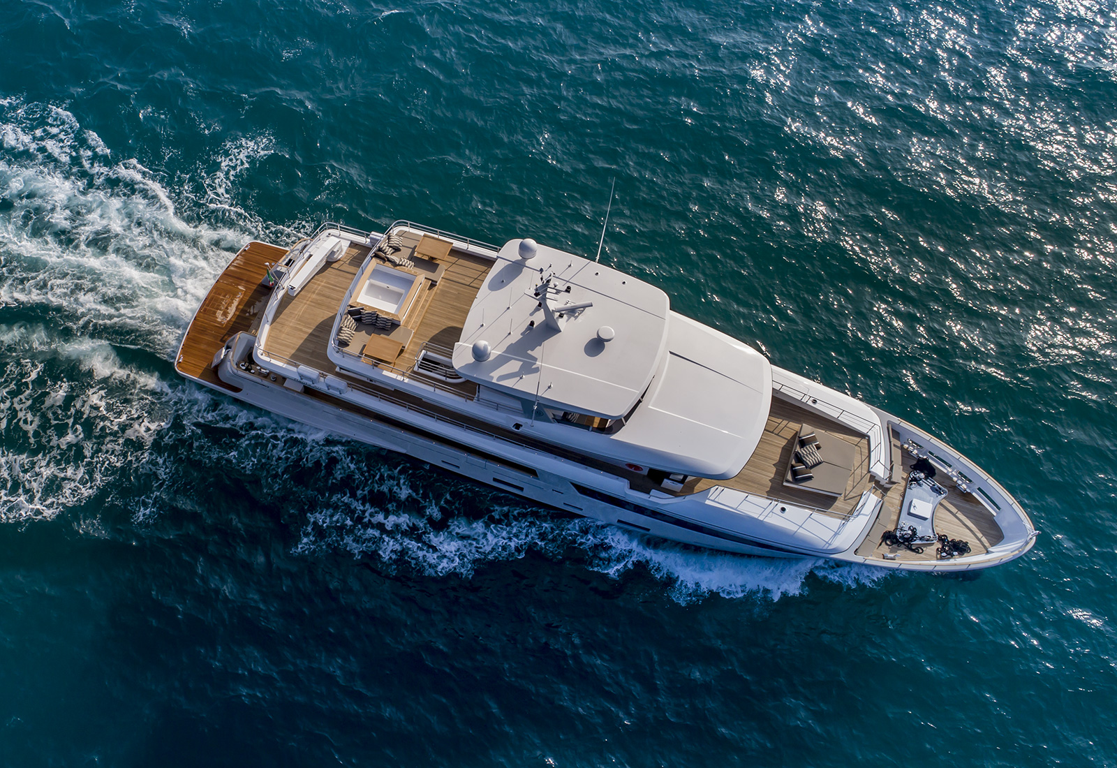View of the yacht’s exterior