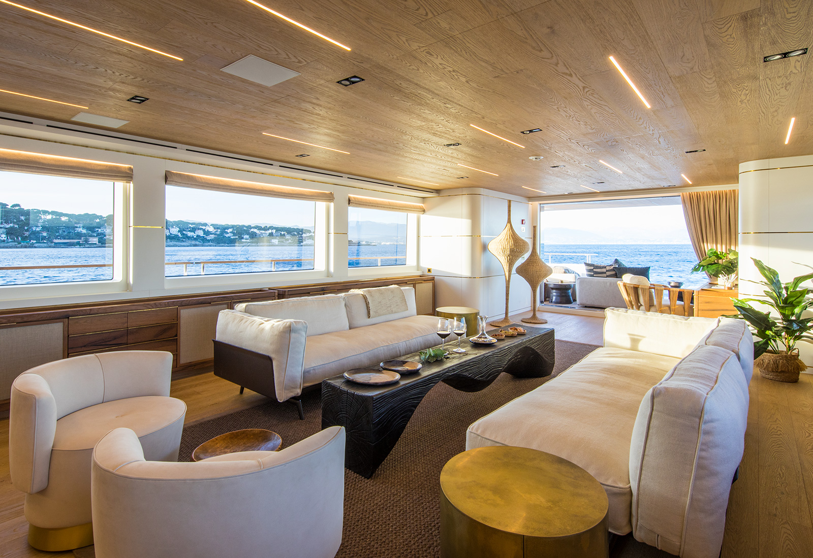 View of the yacht’s interior