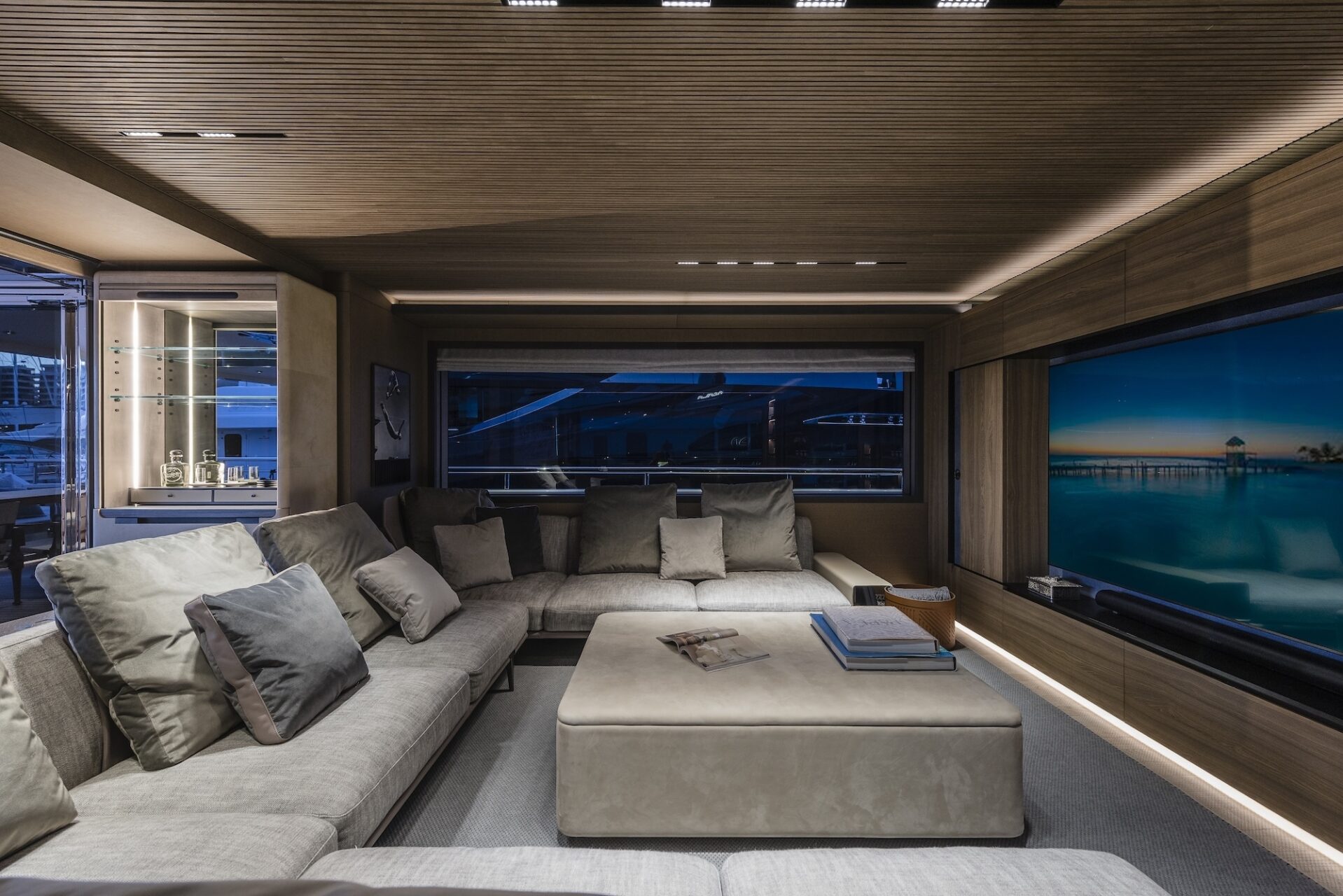 View of the yacht’s interior