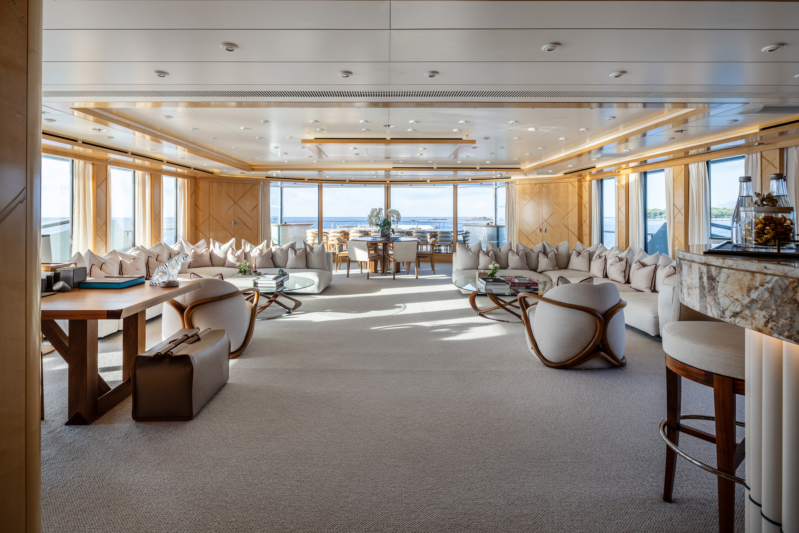 View of the yacht’s interior